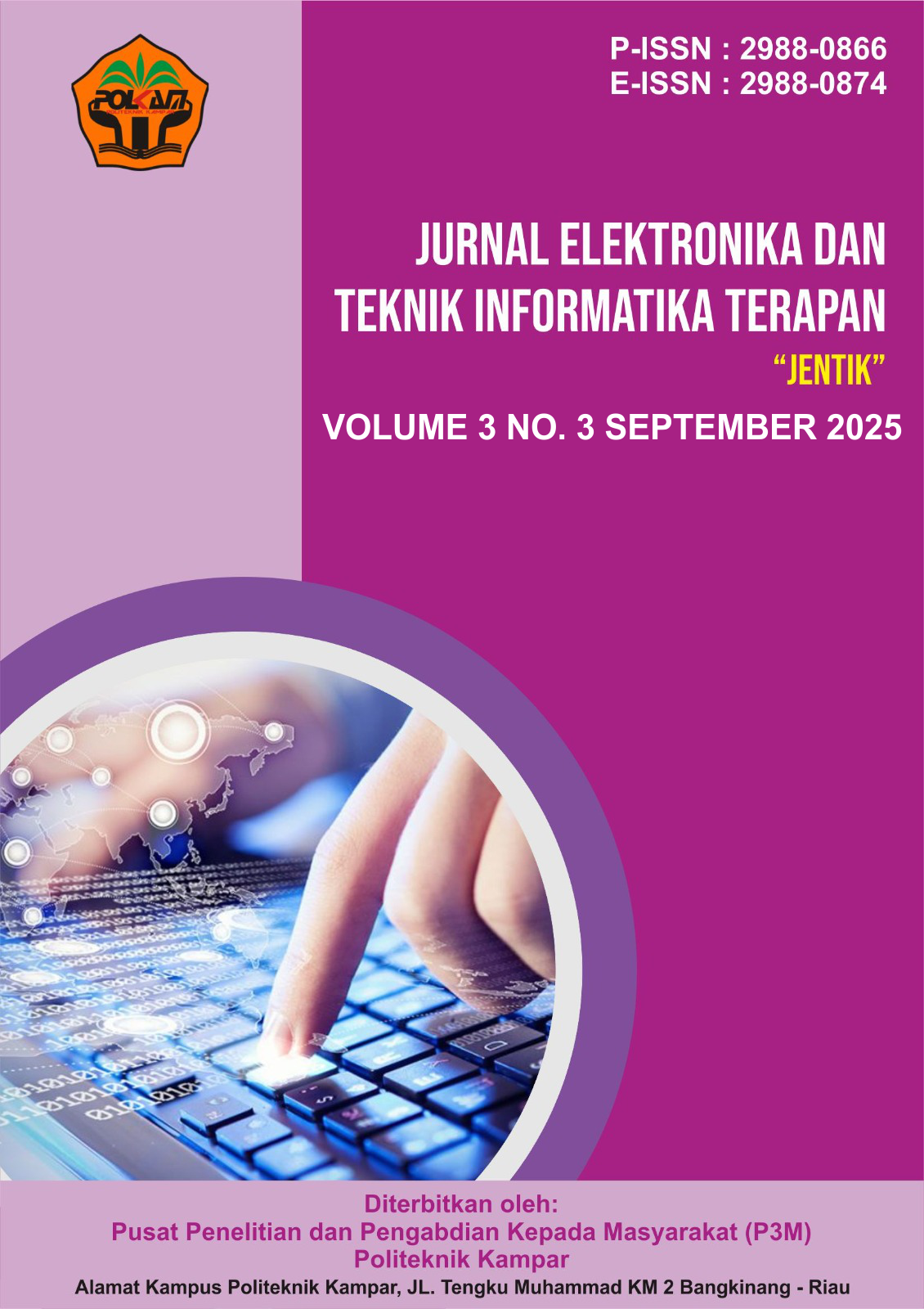 					View Vol. 3 No. 3 (2025): September: Jurnal Elektronika dan Teknik Informatika Terapan (JENTIK)
				