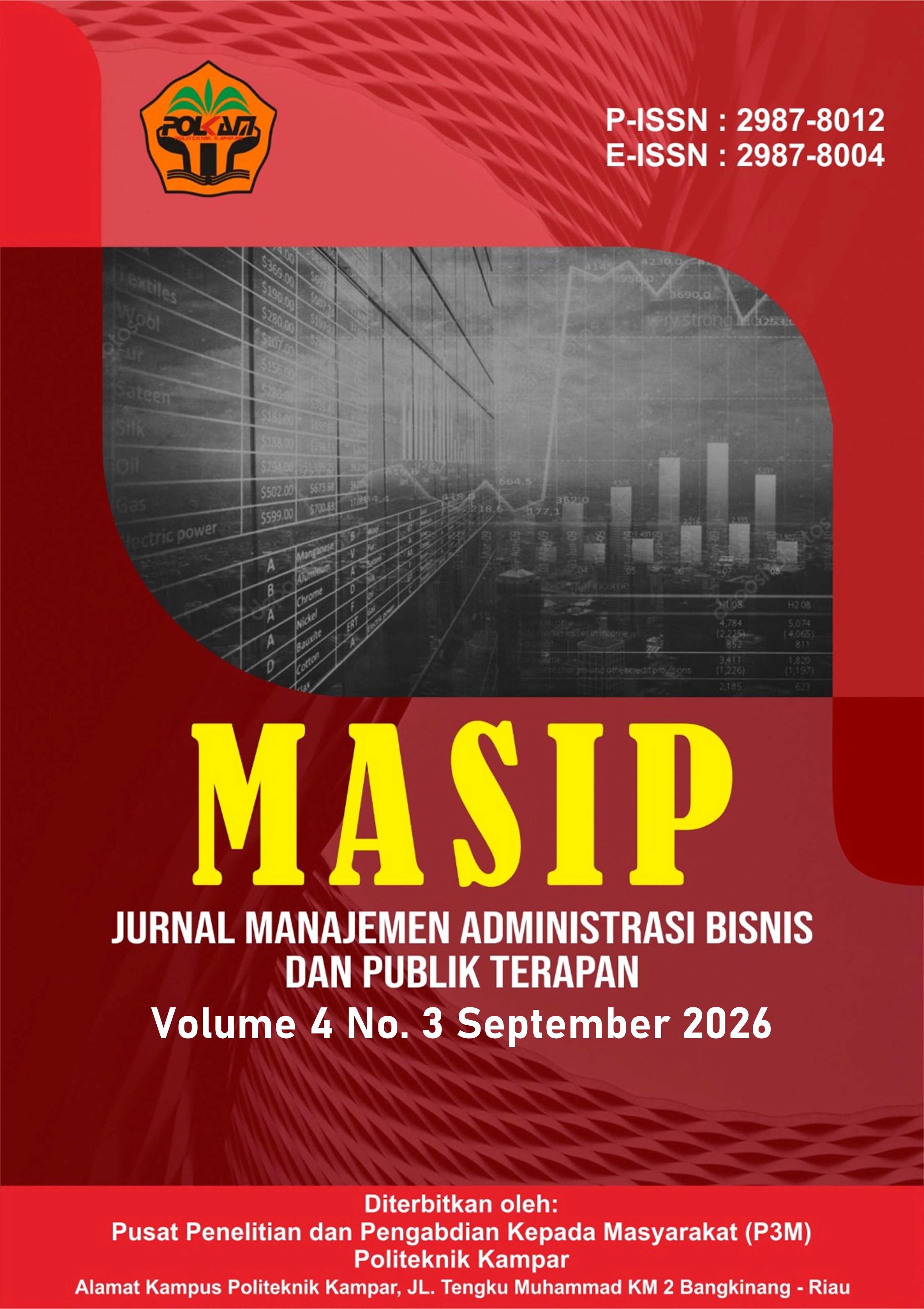 					View Vol. 4 No. 3 (2026): September: MASIP: Jurnal Manajemen Administrasi Bisnis dan Publik Terapan
				